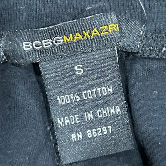 BCBG MaxAzria Capri Drawsting Black Sweat Pants Small 90s Y2K Millenium Diva - Picture 6 of 6